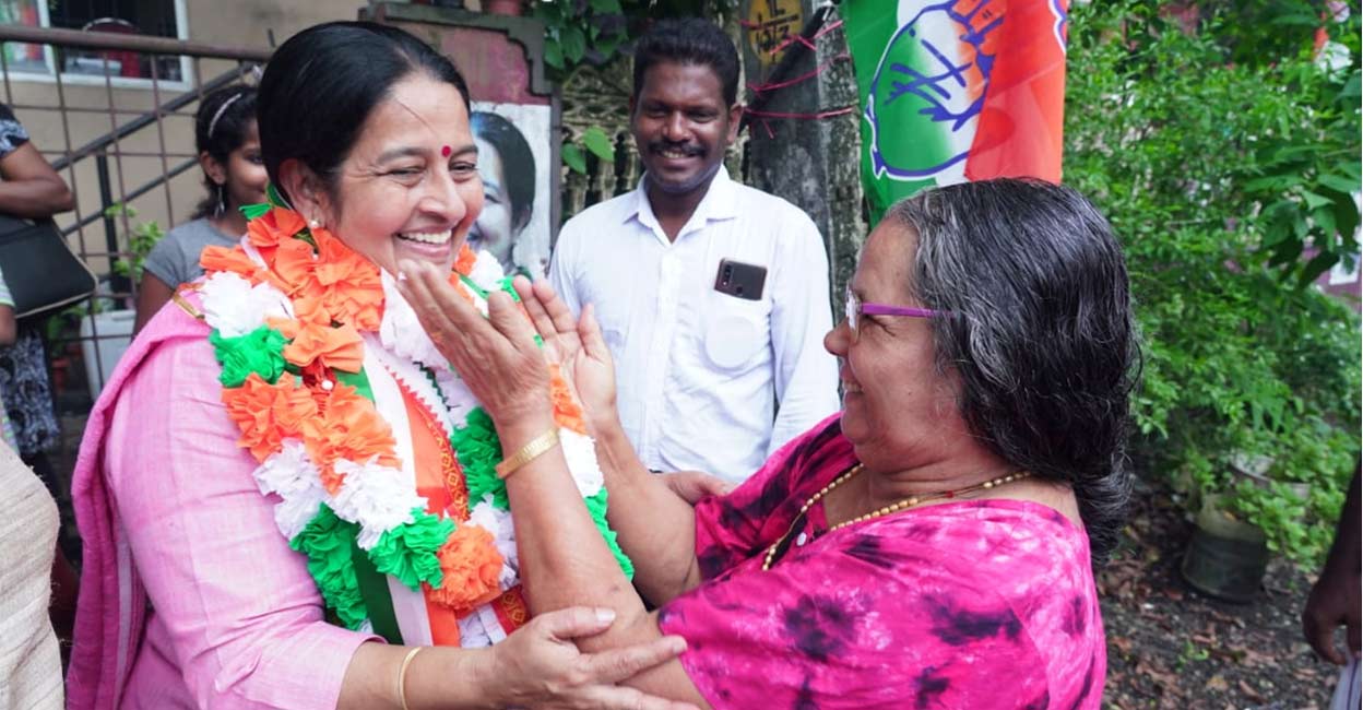 Uma Thomas during her campaign.